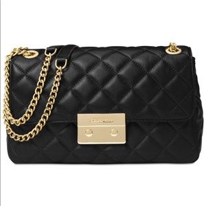 MK Sloan Large Quilted Leather Shoulder Bag